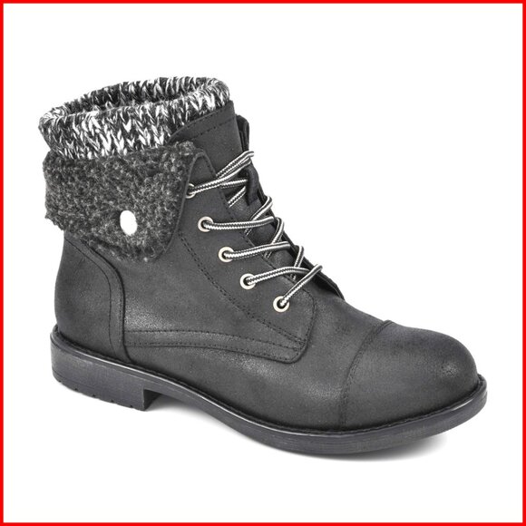 Women's Hiking Style Boots with Fleece Lining Size 8